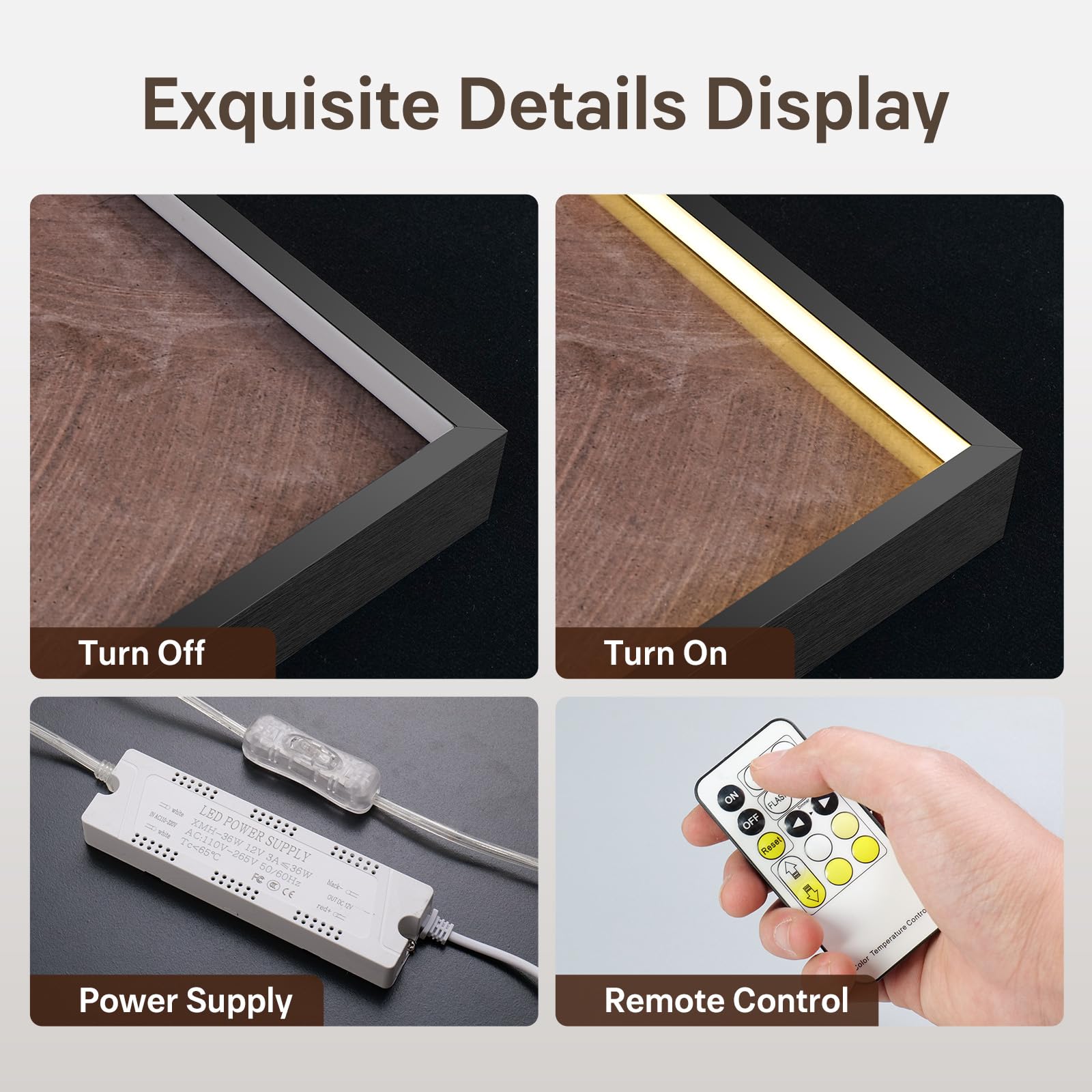 LED Lighted Mountain Wall Art