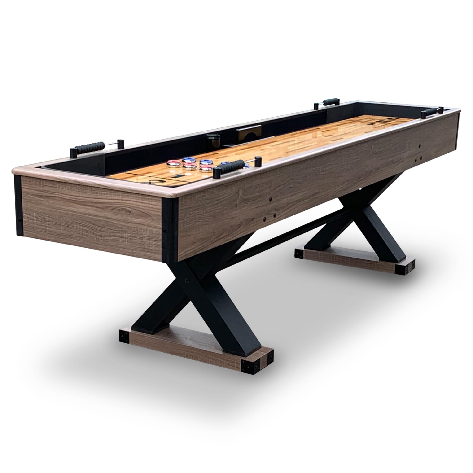 9-Ft Shuffleboard Table Driftwood Finish