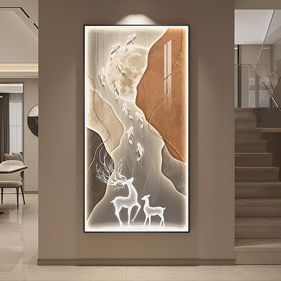 LED Lighted Mountain Wall Art