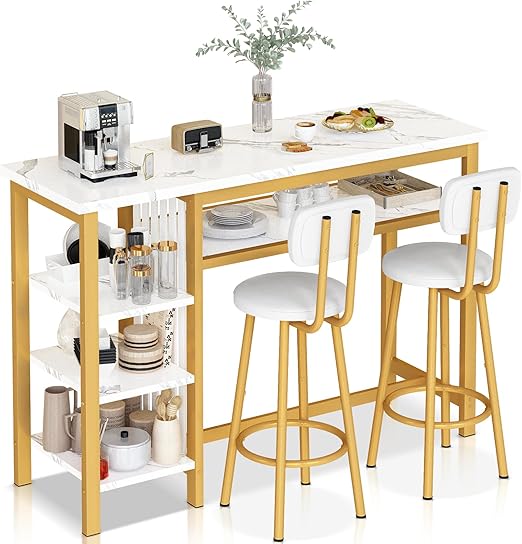 5-Tier Bar Table with 2 Chairs