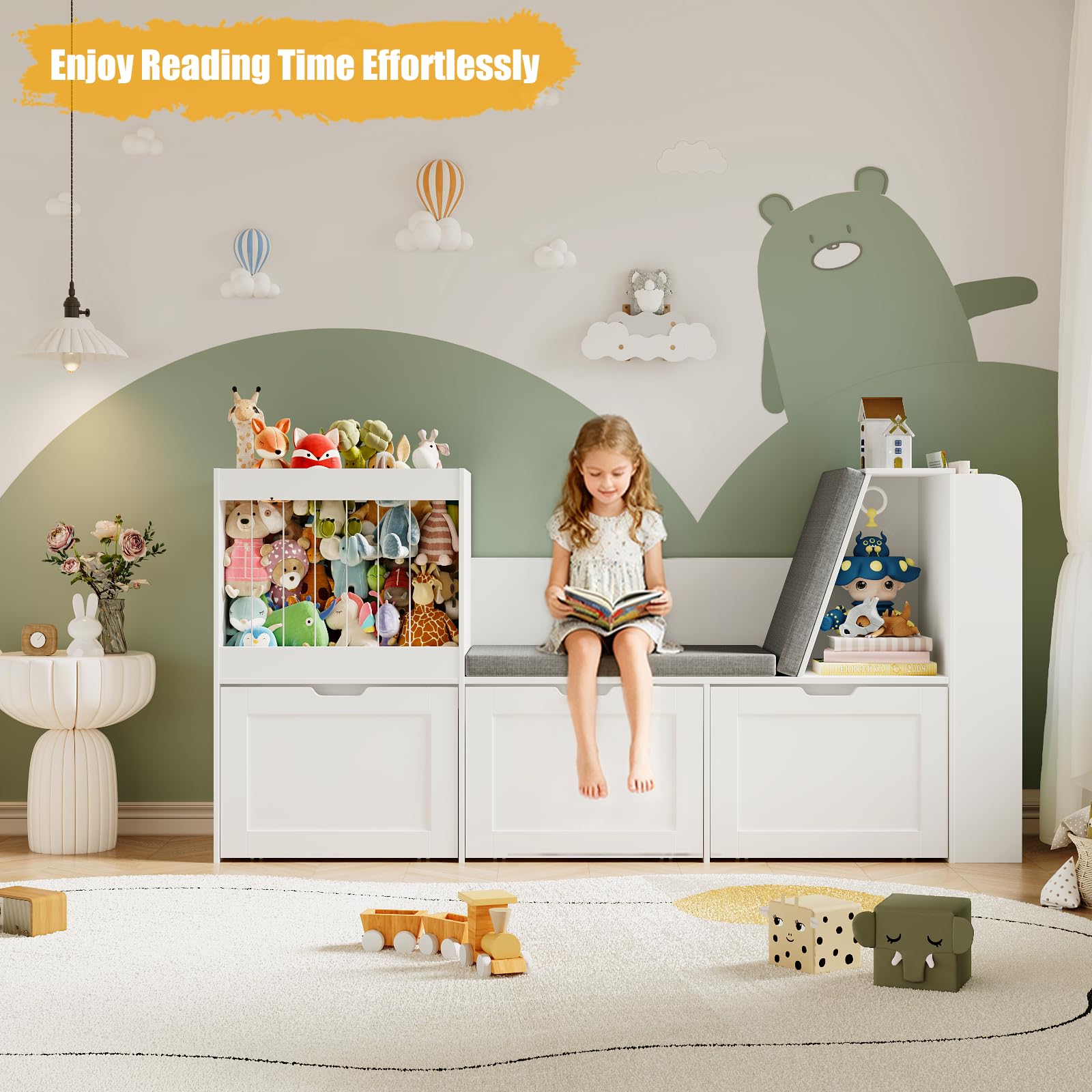 Kids Reading Nook with Storage