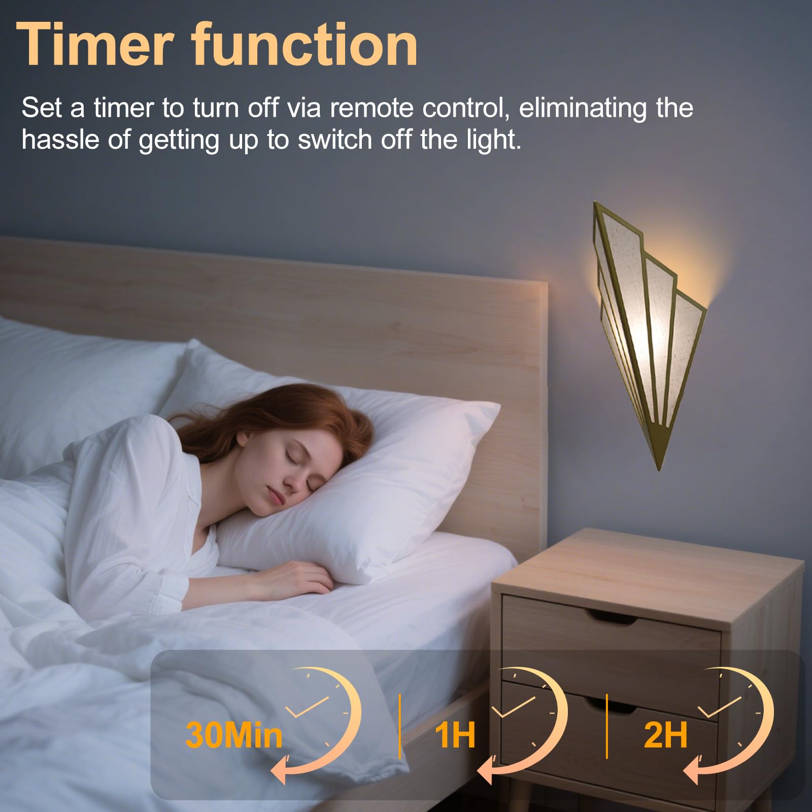 Battery Operated Wall Sconces Set of Two with Remote Control