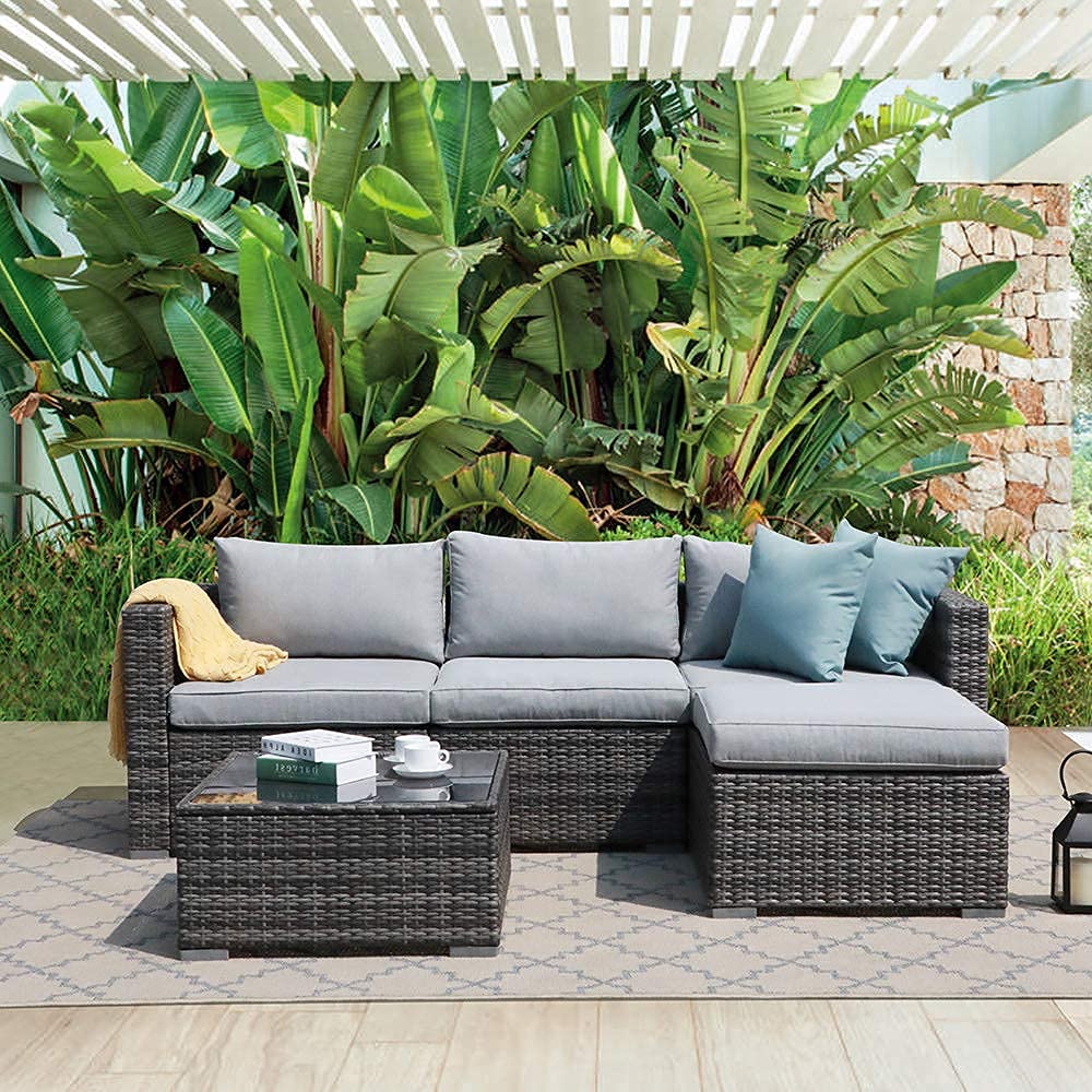 5-Piece Outdoor Sectional Conversation Set