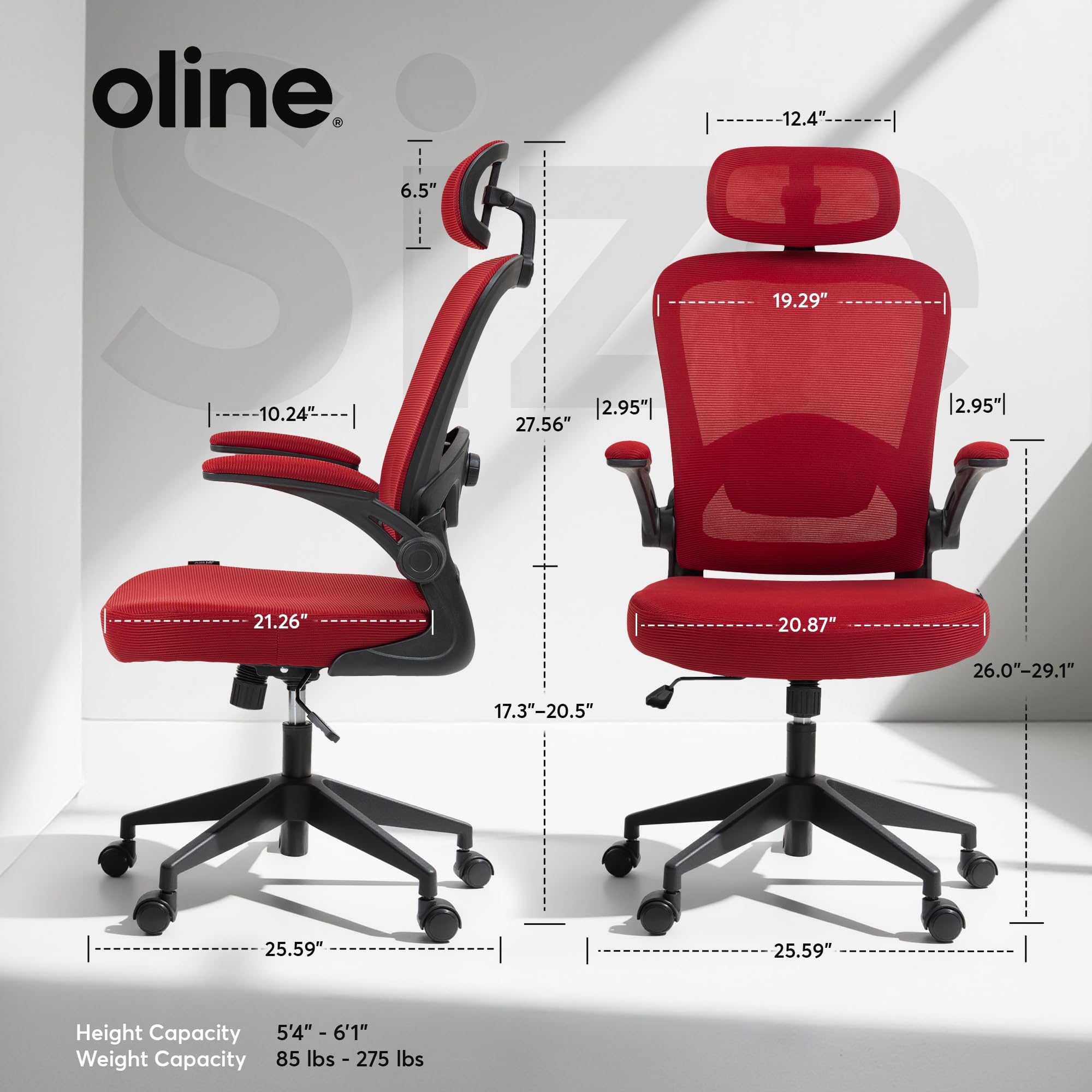 Ergonomic Mesh Office Chair with Adjustable Lumbar