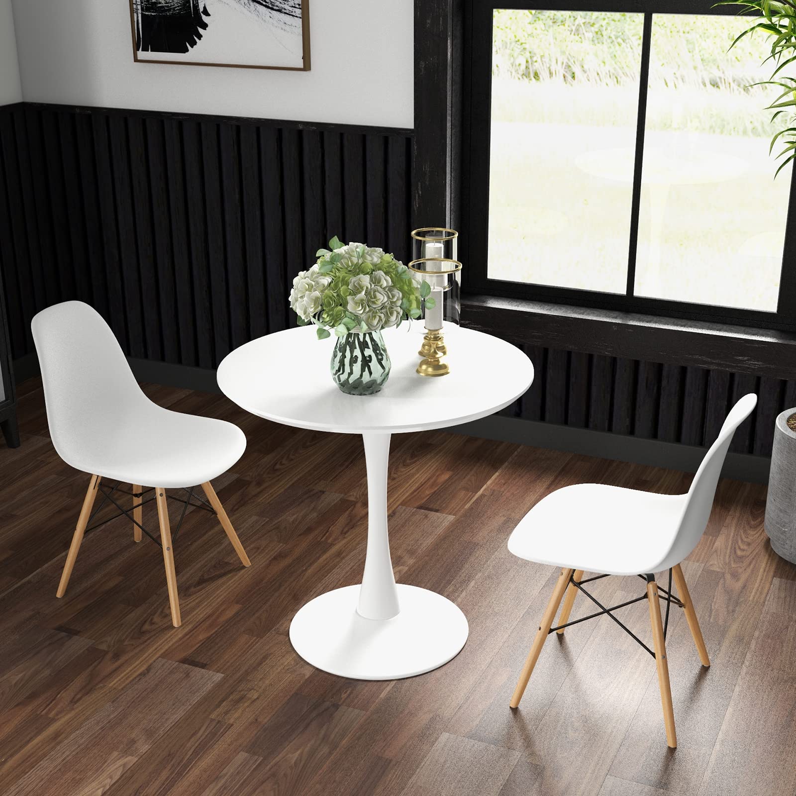 3-Piece Round Dining Set for Small Spaces
