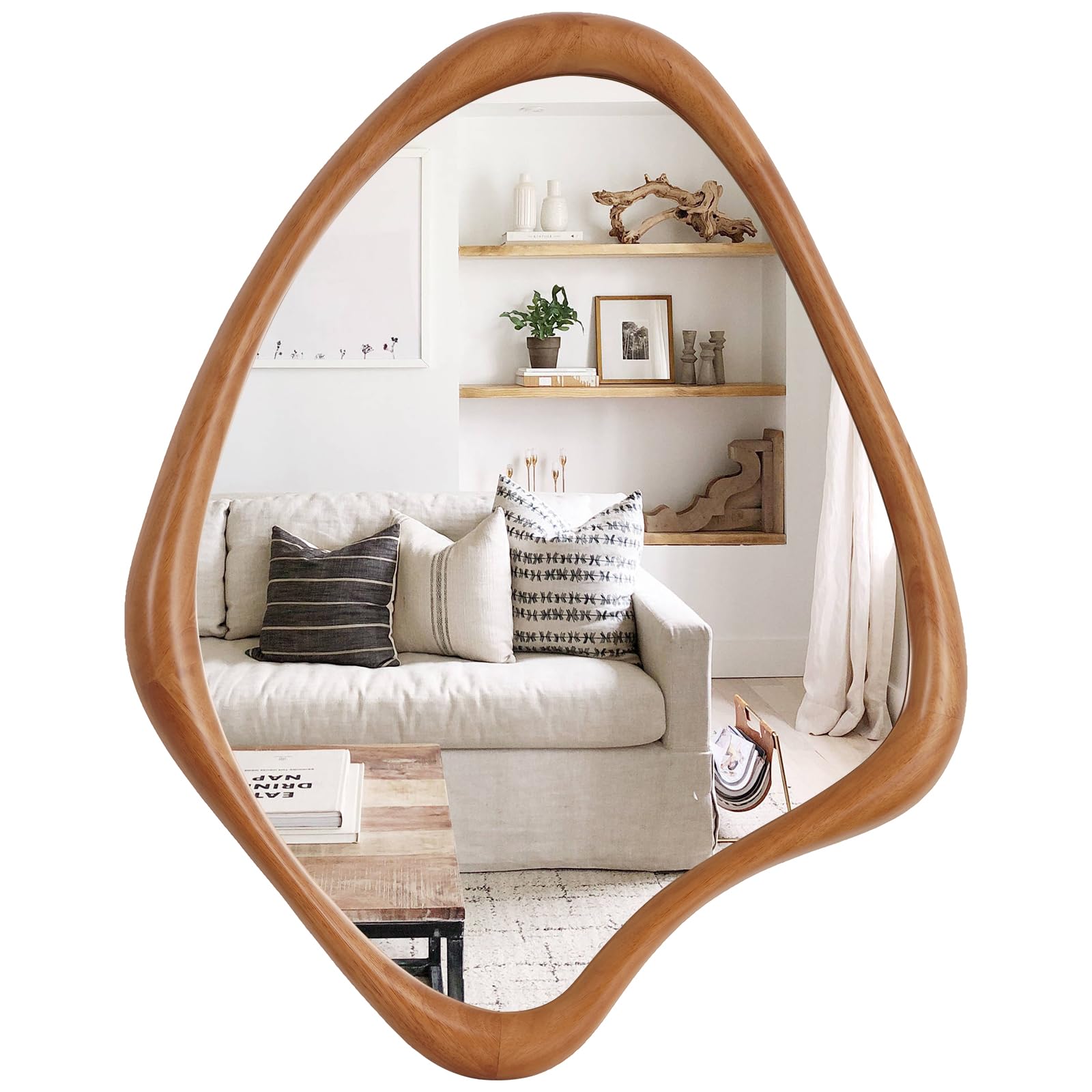 Asymmetrical Irregular Wall Mirror 29" x 23"