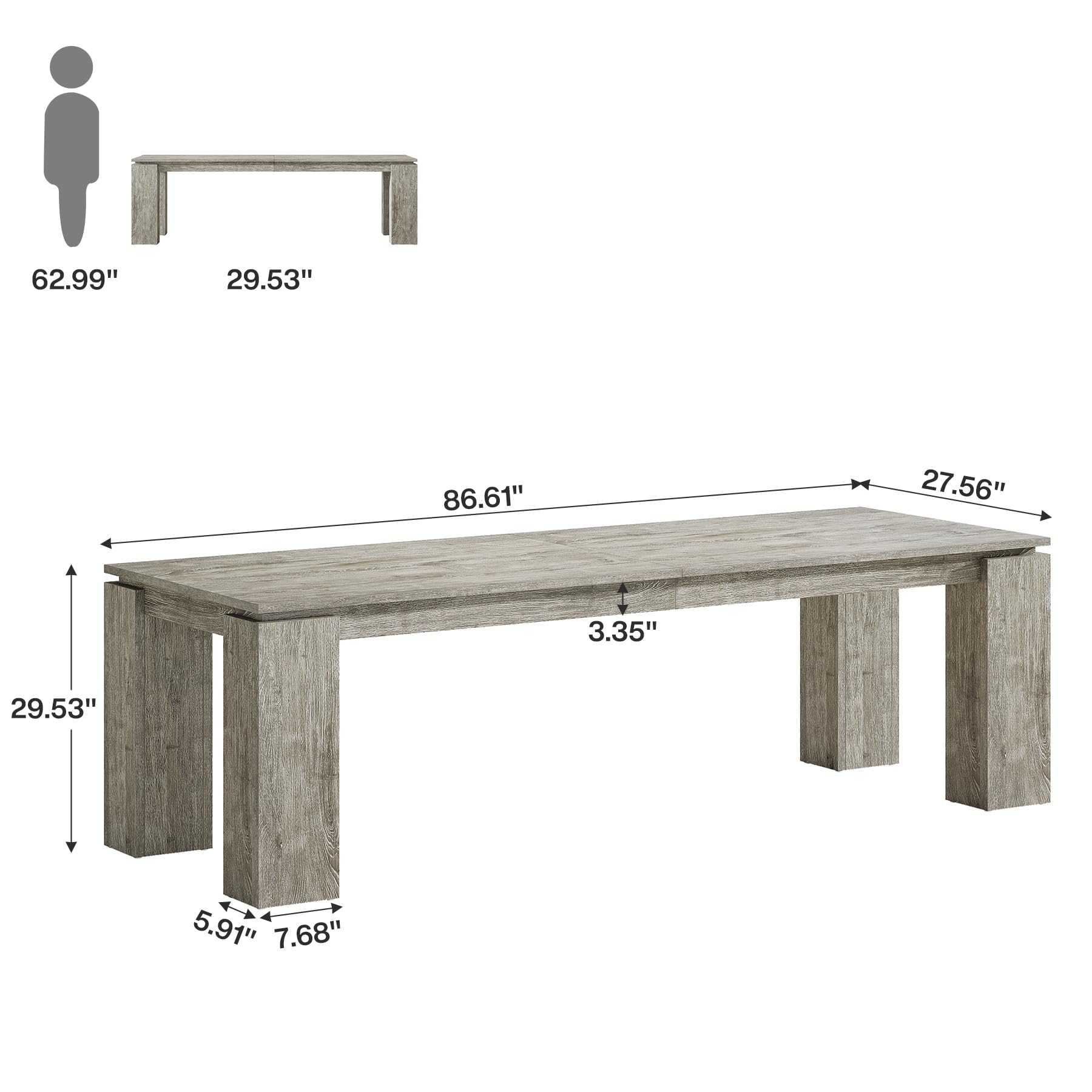 7 ft Conference Table for 8 People