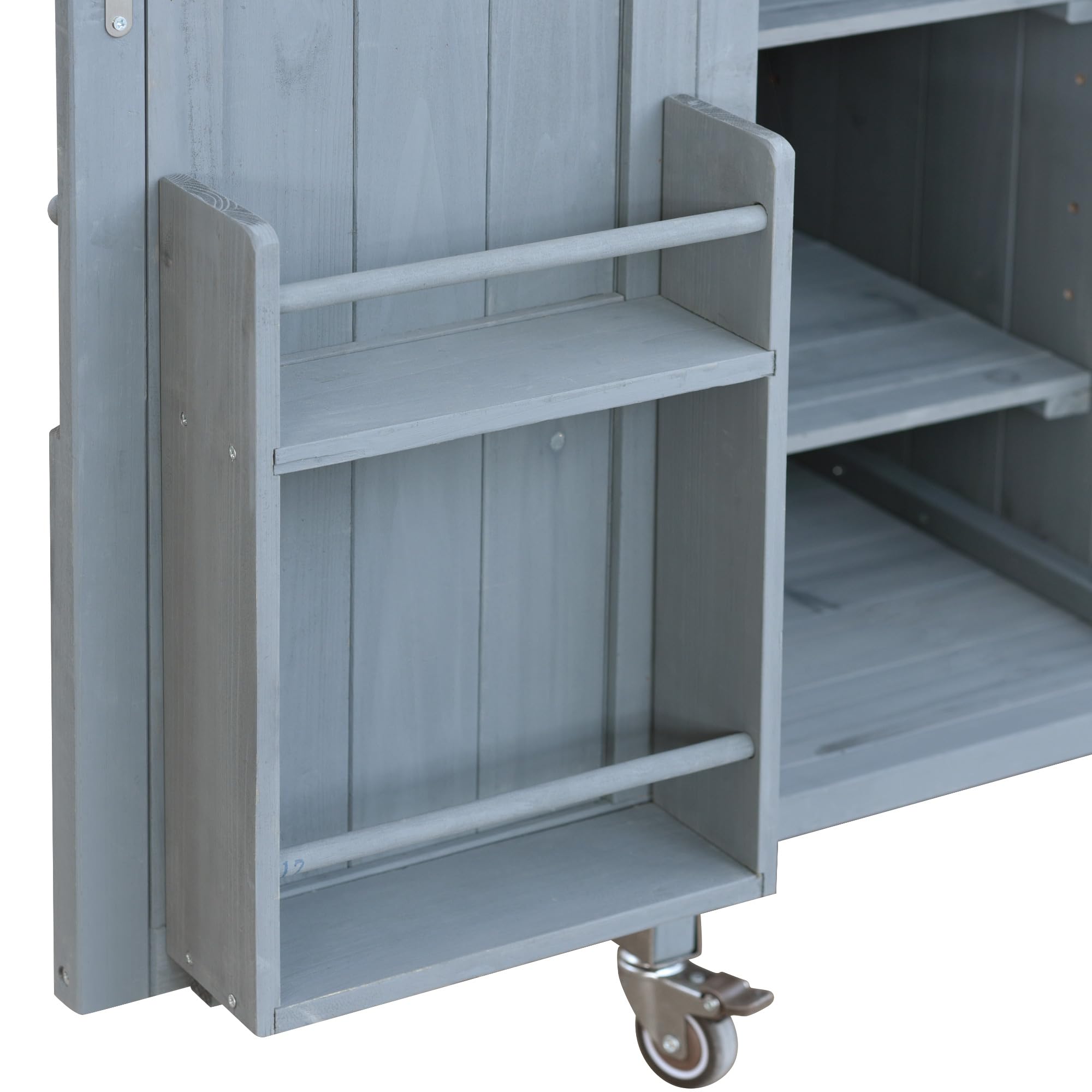 Outdoor Kitchen Island with Stainless Steel Top