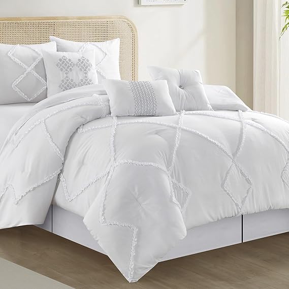 7-Piece Boho Comforter Set Queen