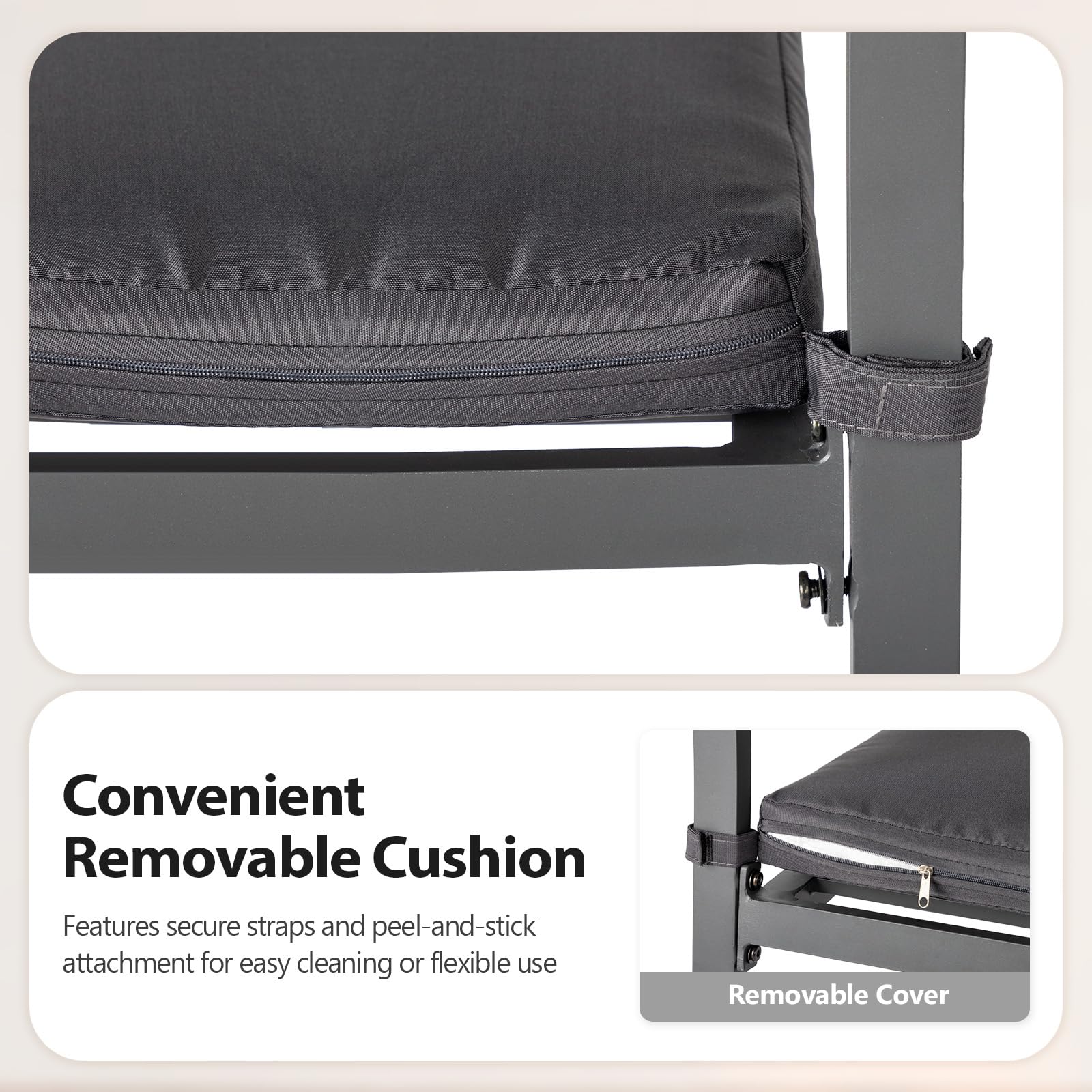 Outdoor Bar Stools Set of 2 with Cushions