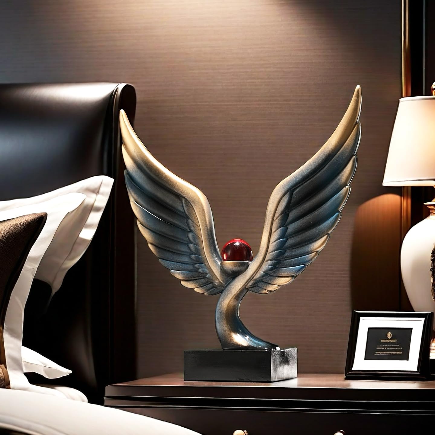 Abstract Eagle Crystal Ball Statue