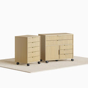 5-Drawer Mobile File Cabinet with Locking Wheels