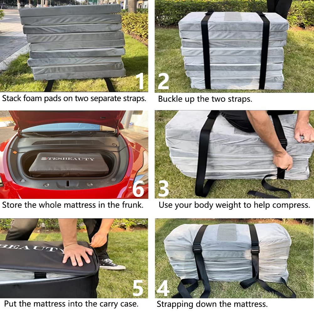 Tesla Model Y Camping Mattress Memory Foam