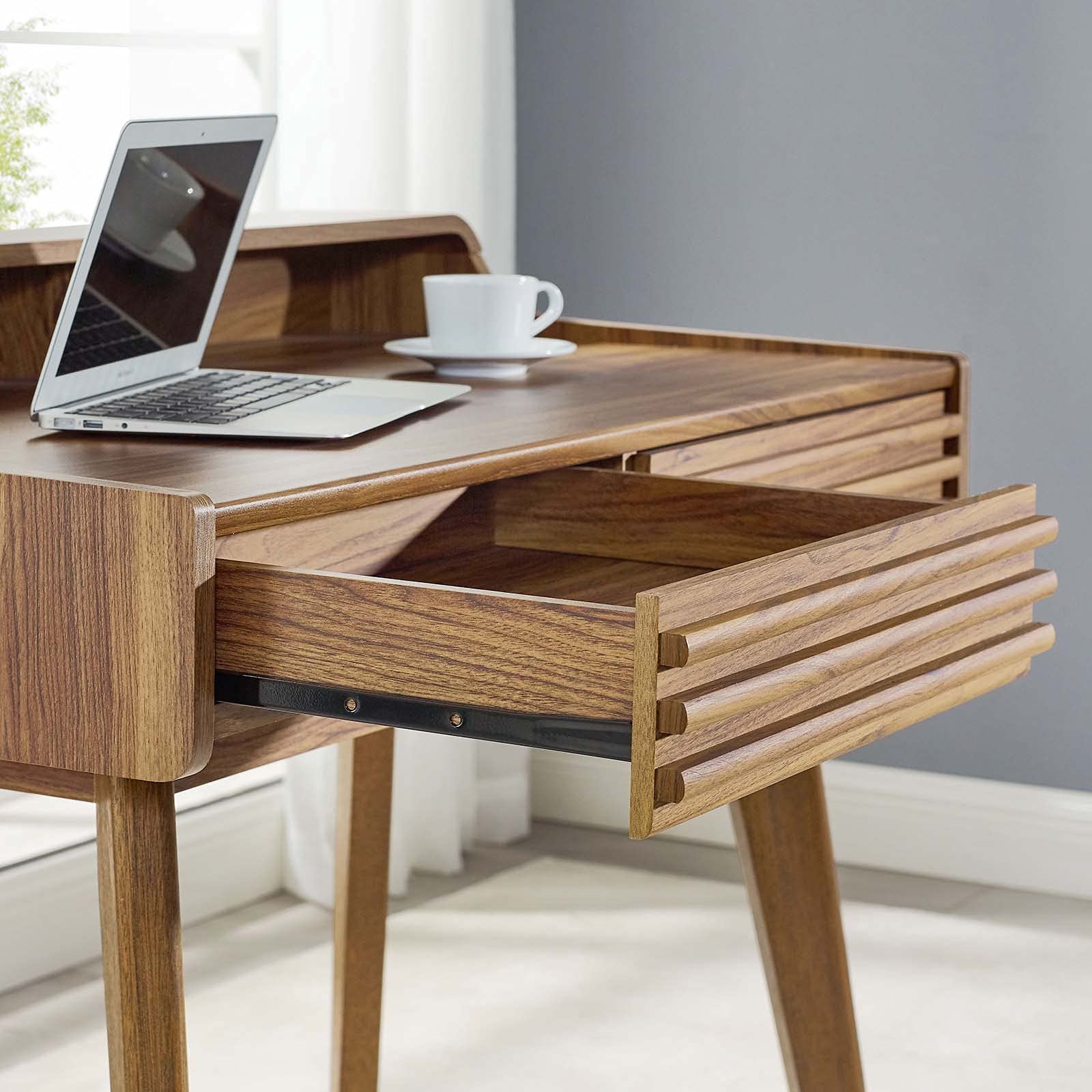 Mid-Century Writing Desk with Storage