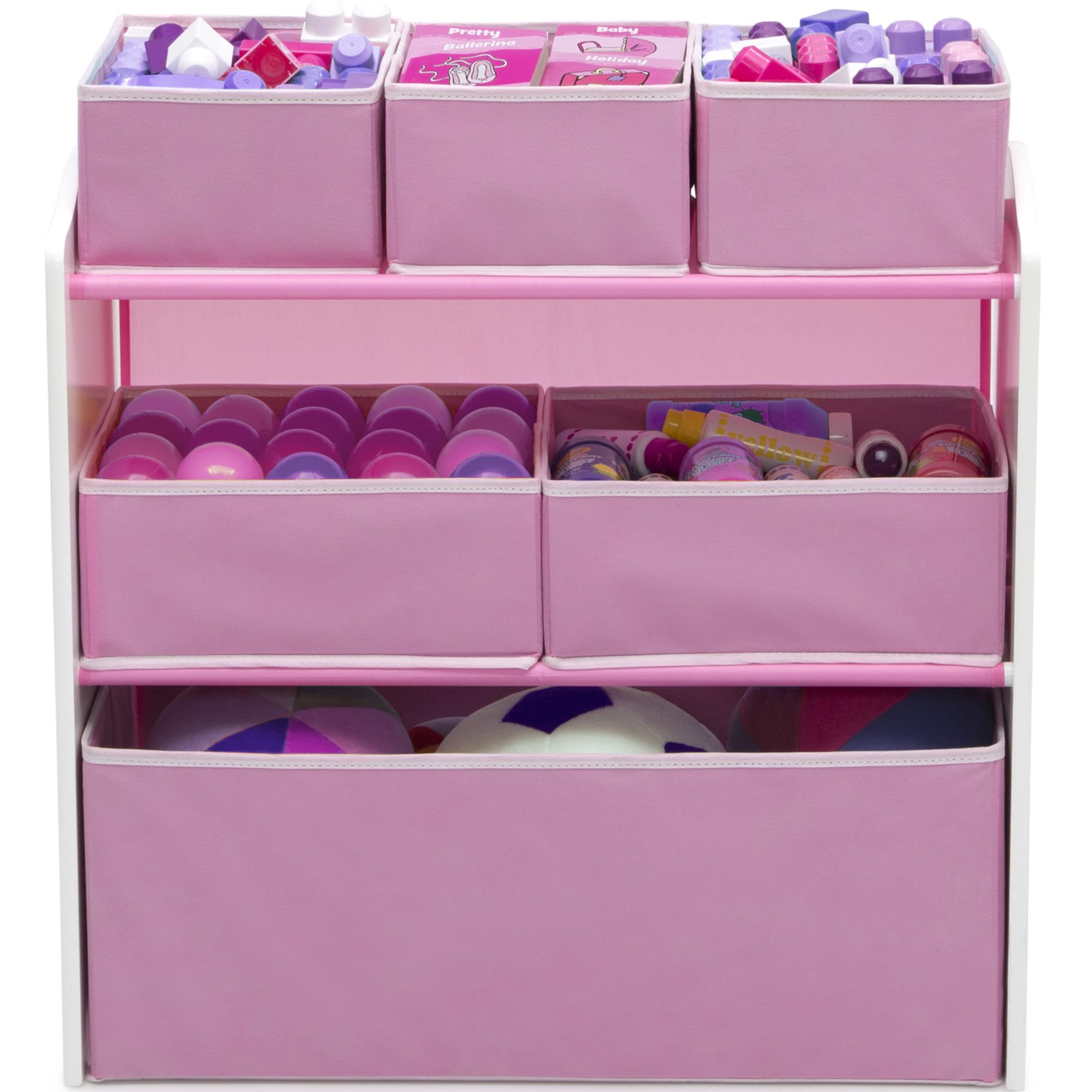 4-Piece Toddler Playroom Set with Table, Chairs & Toy Organizer