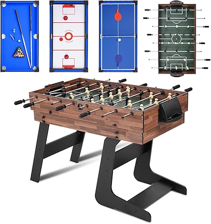4-in-1 Foldable Multi Game Table 54"