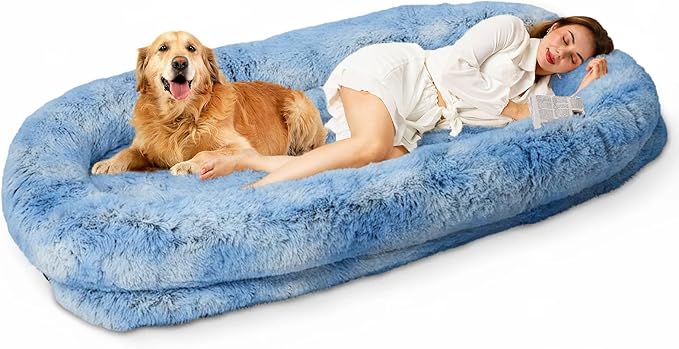 Orthopedic Human Dog Bed XL Light Grey