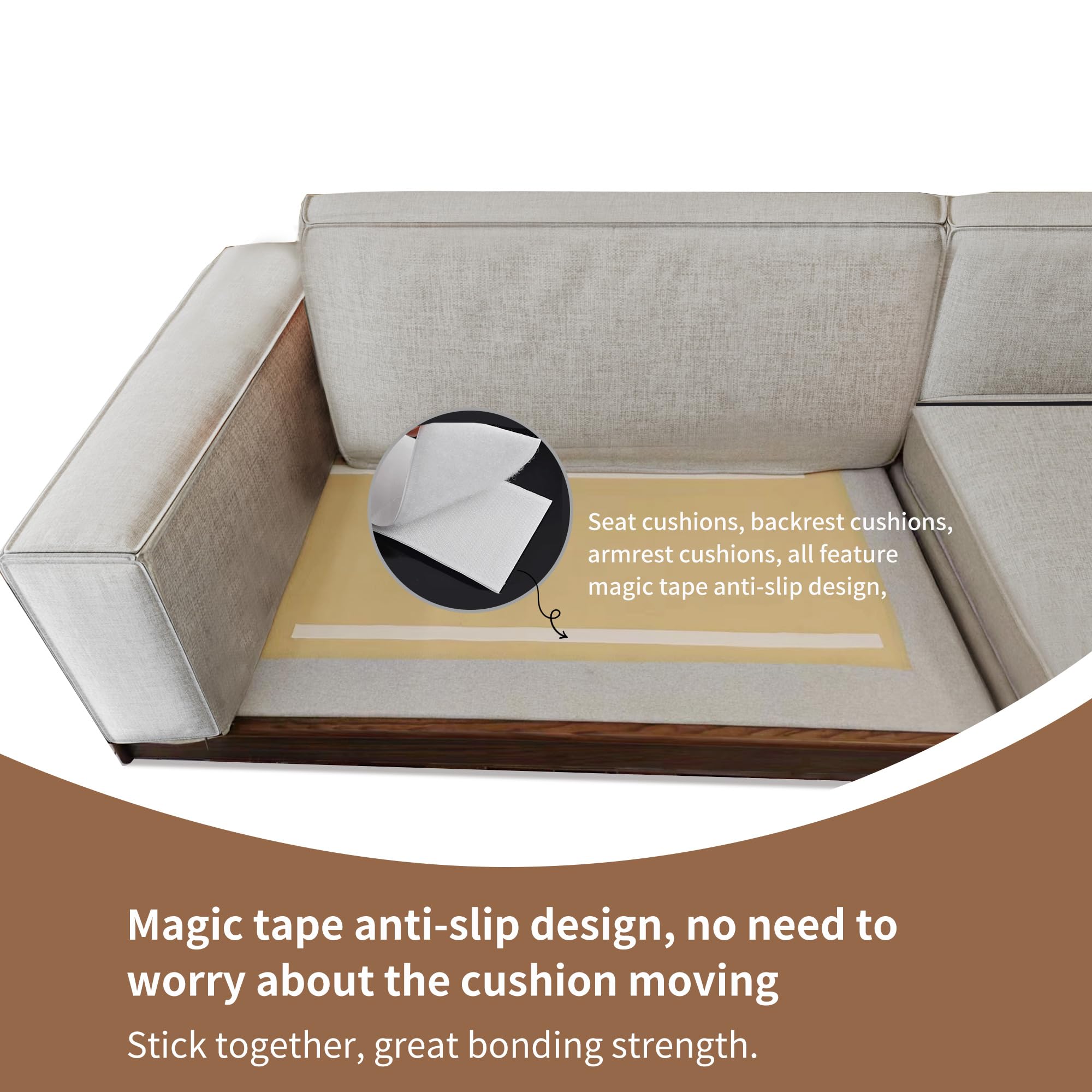 Modular Cloud Sectional Sofa Gray Fabric