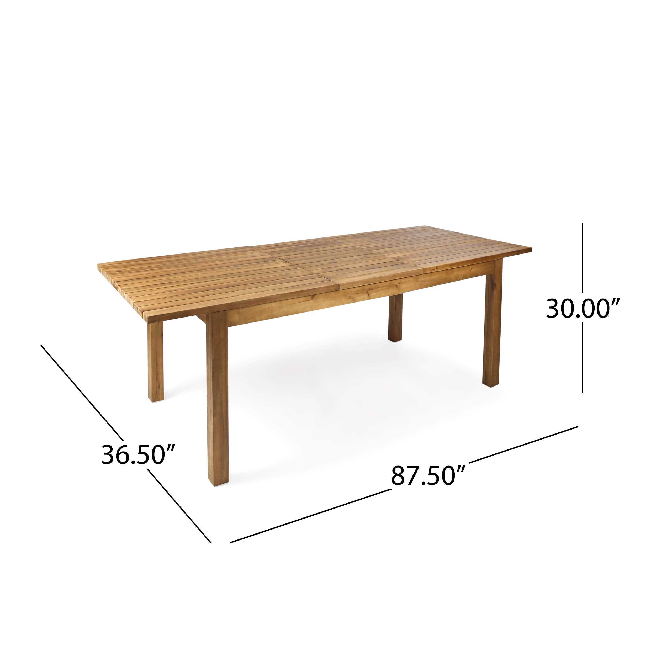 Outdoor Expandable Acacia Wood Dining Table