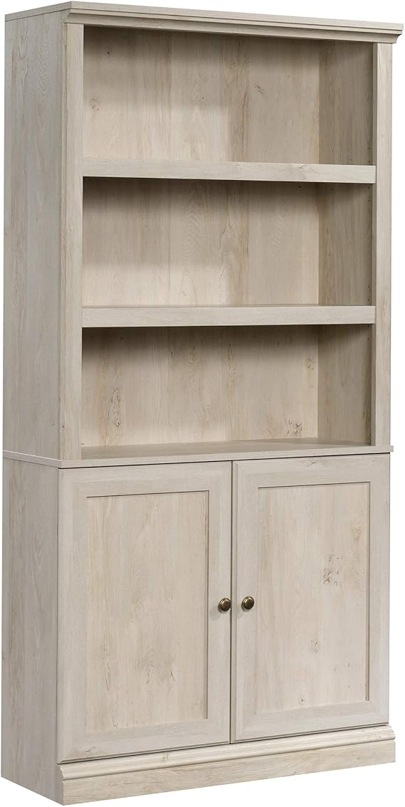 5-Shelf Bookcase with Doors Laurel Oak