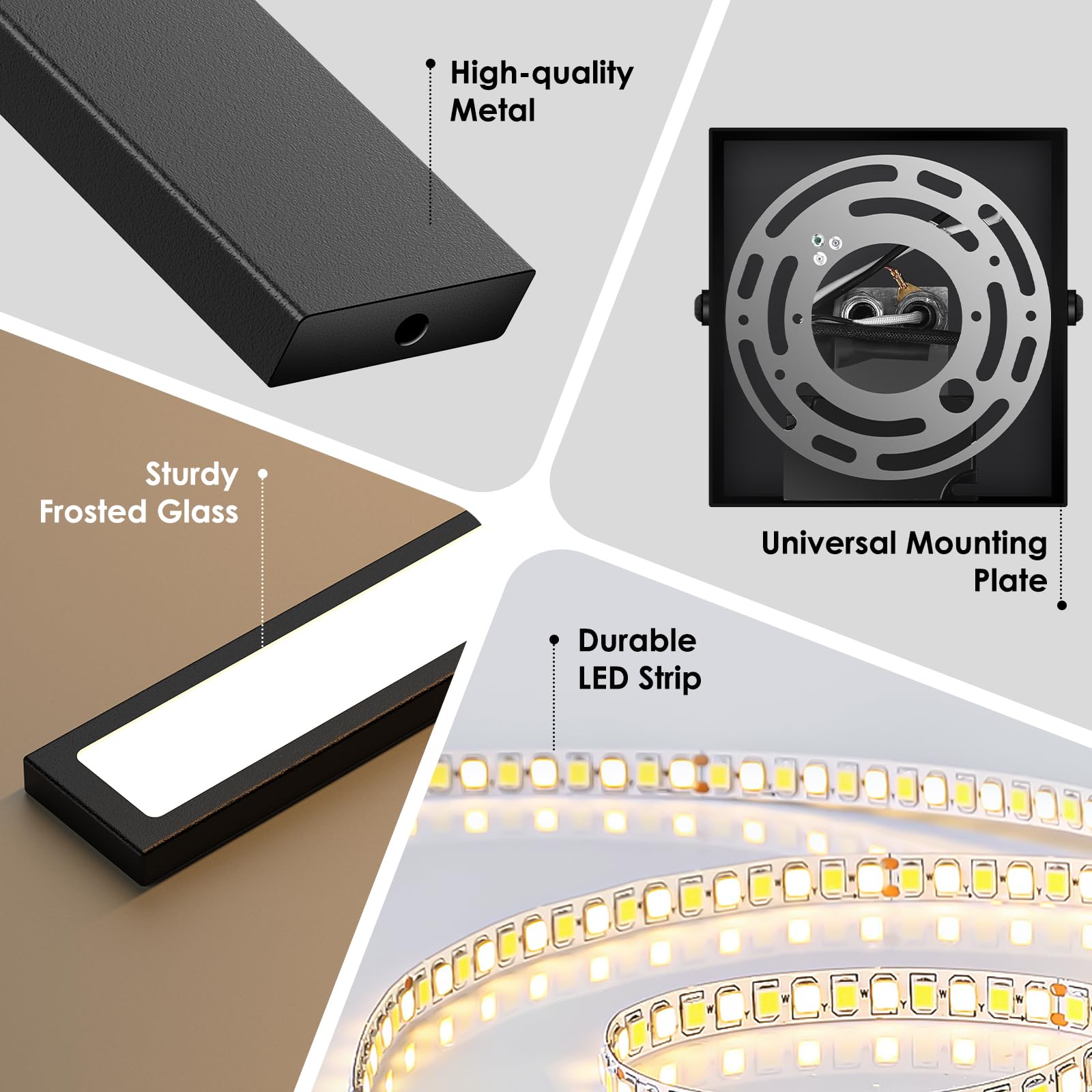 39-Inch Modern LED Outdoor Wall Lights