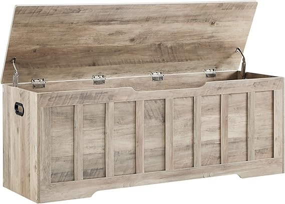 Storage Bench with Safety Hinges