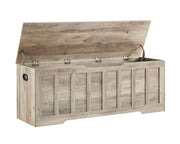 Extra Large Storage Bench with Safety Hinges