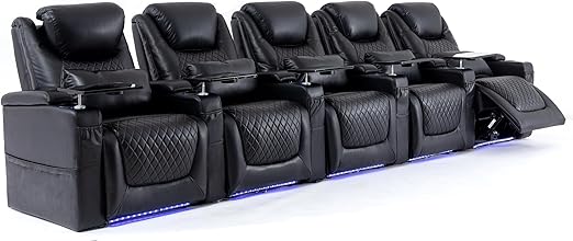 Home Theater Seating with LED Lighting