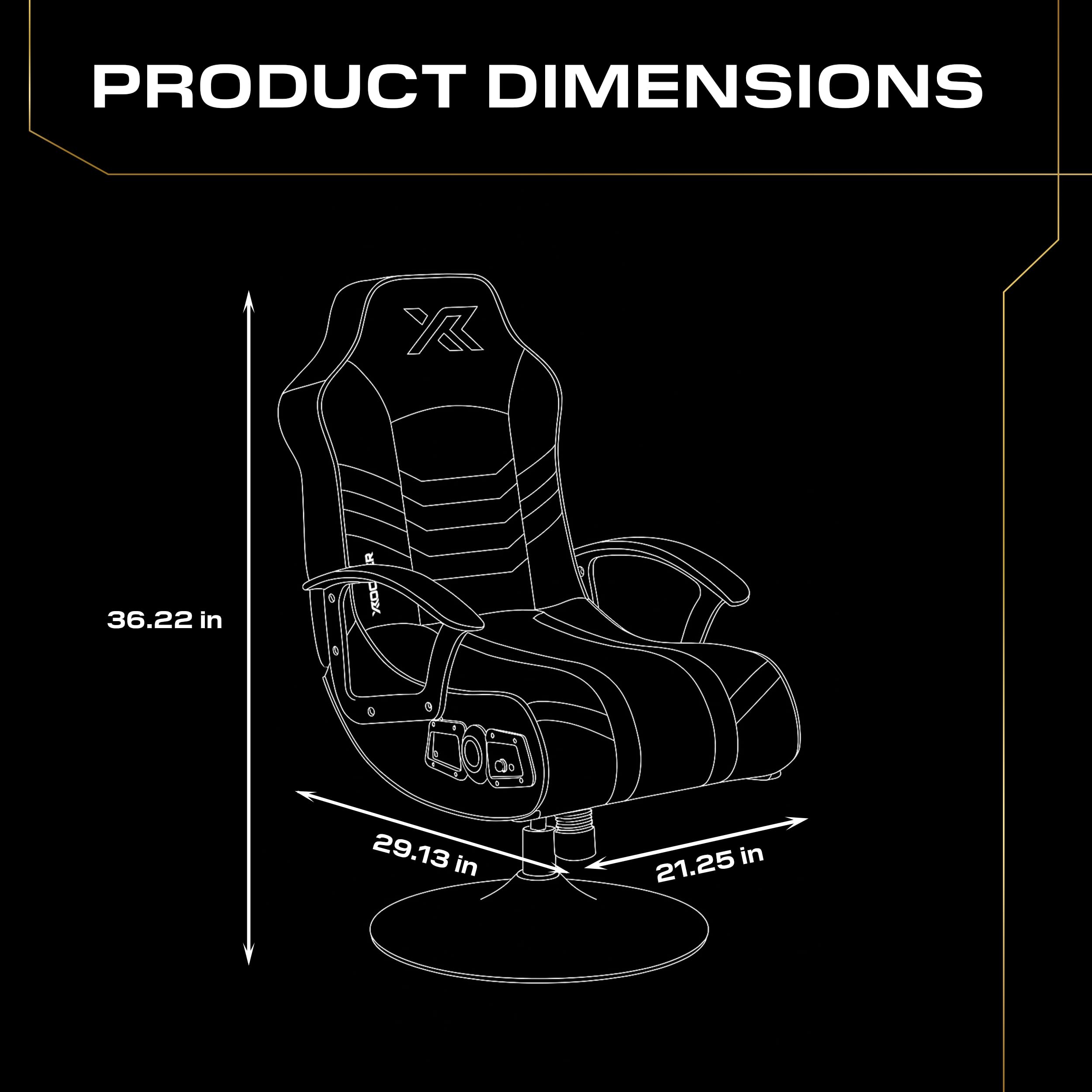 Youth Gaming Chair with Built-in Audio Speakers