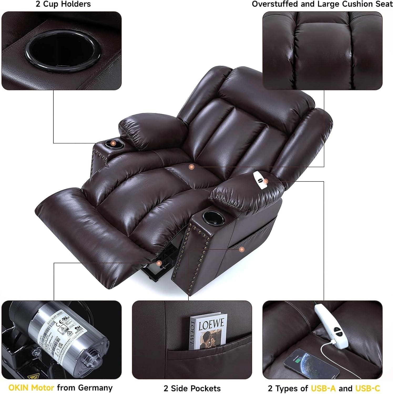 Power Lift Recliner Chair with Heat and Massage