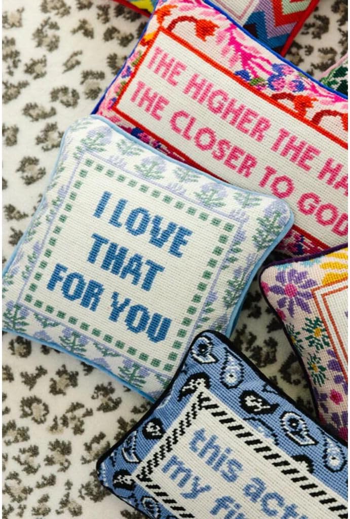 Needlepoint Decorative Throw Pillow - Love That for You