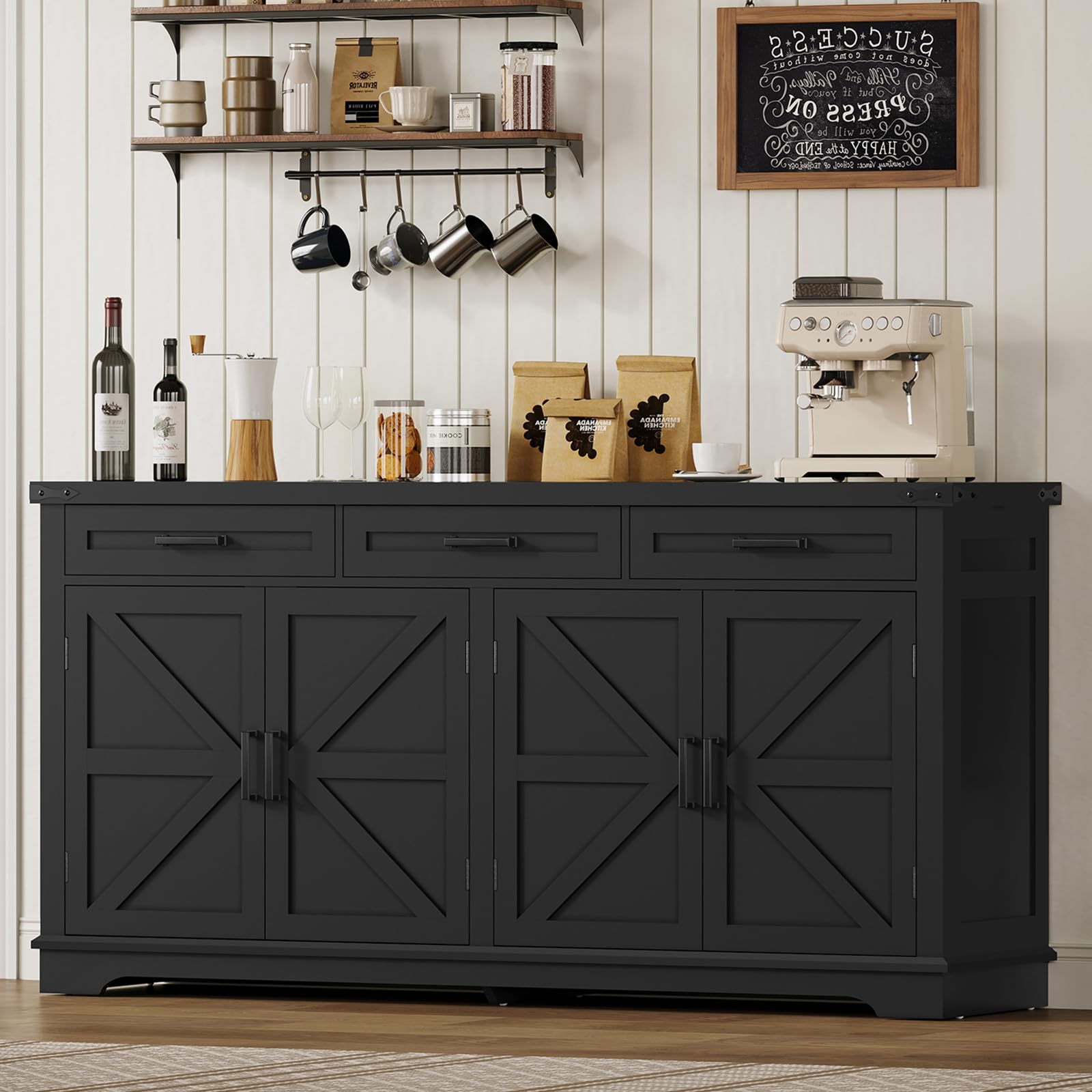 61" Buffet Cabinet with Drawers