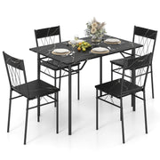 5-Piece Dining Table Set with 4 Chairs