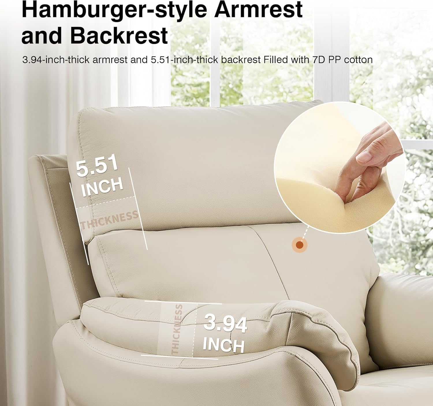 Genuine Leather Recliner Chair