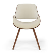 Malden Upholstered Dining Chair with Curved Bentwood Back