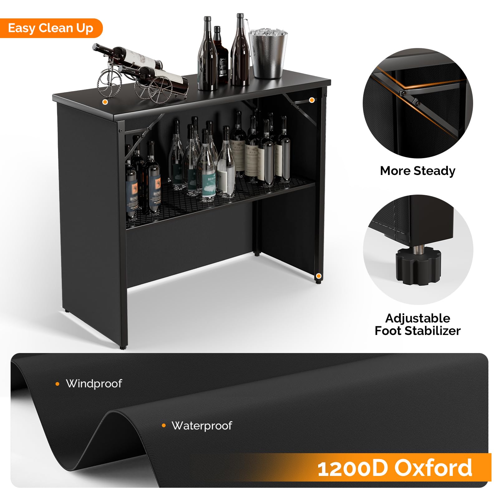 45" Commercial Portable Bar Table