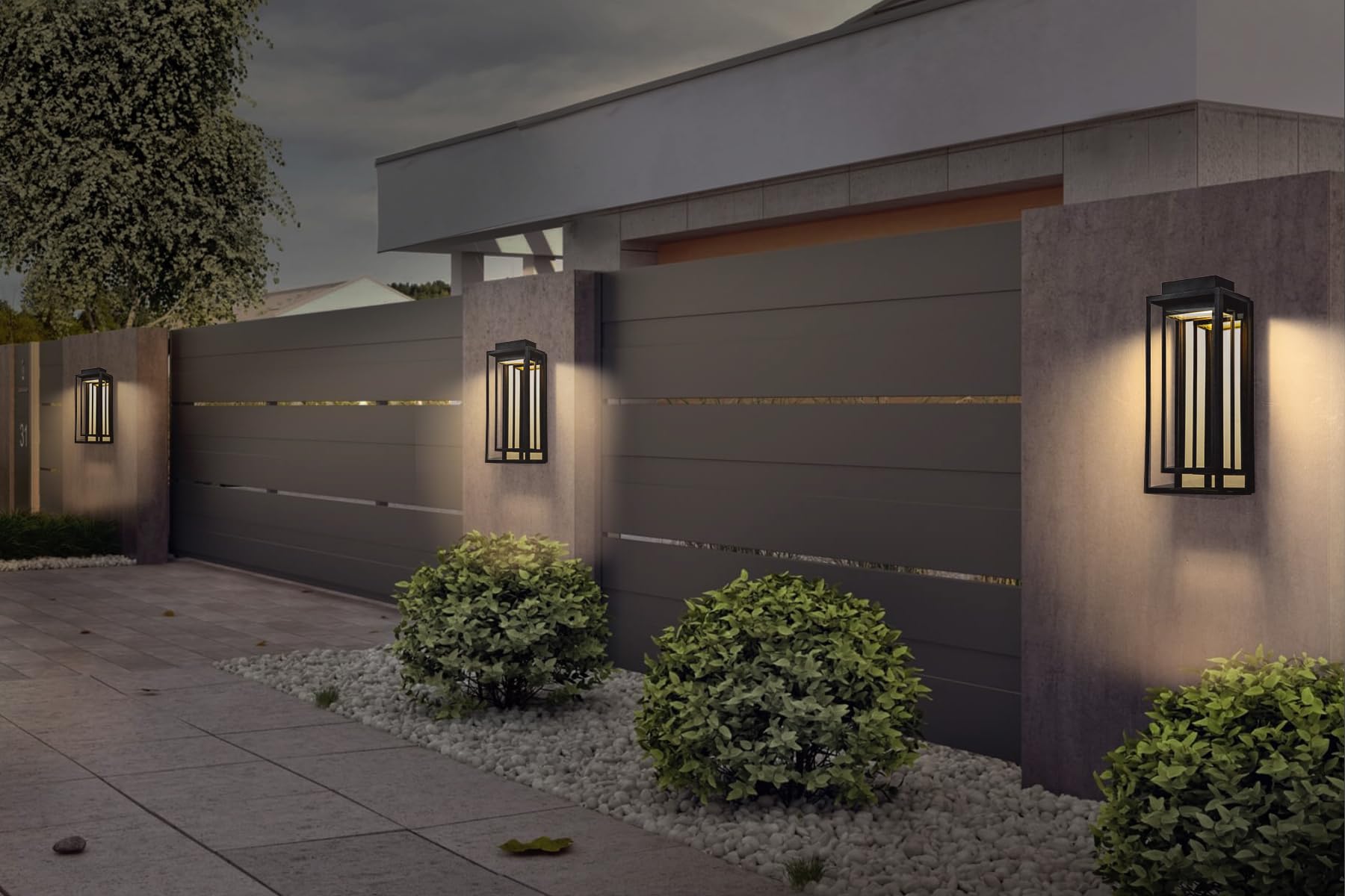 Modern Outdoor LED Wall Sconce