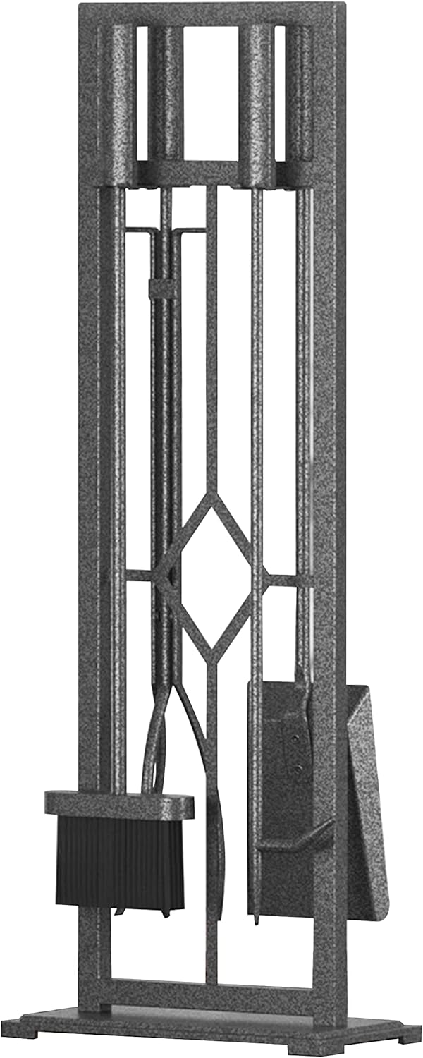 5-Piece Wrought Iron Fireplace Tool Set