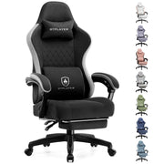 Gaming Chair with Pocket Spring Cushion and Footrest