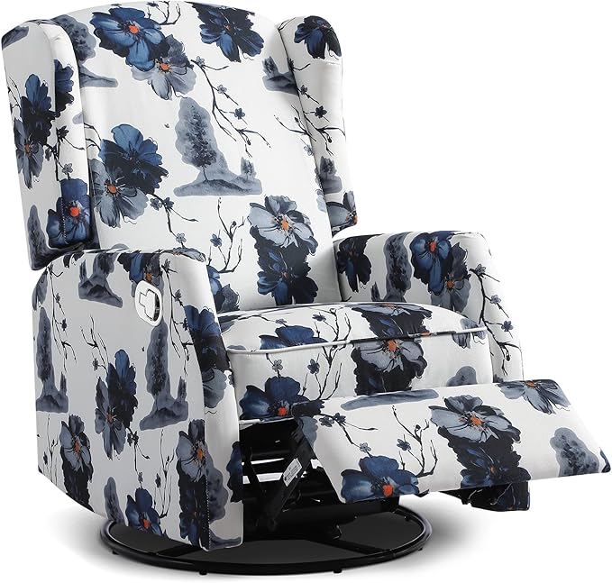 Wingback Swivel Rocker Recliner Chair