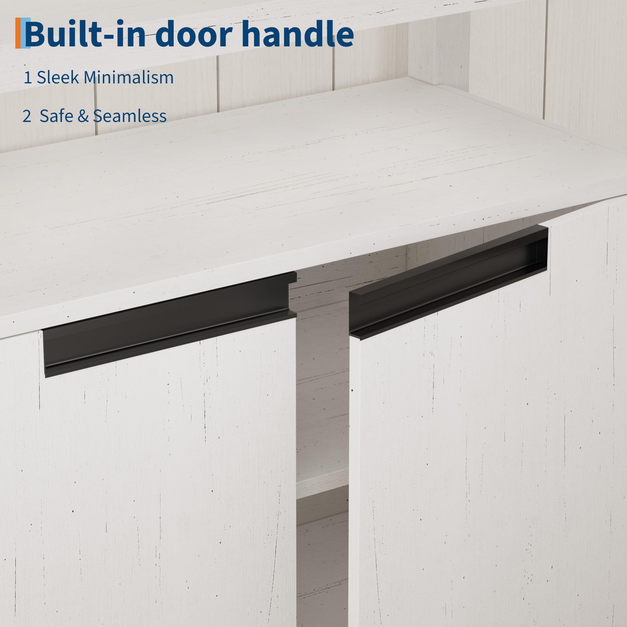 63" Farmhouse TV Stand for TVs Up to 65 Inches