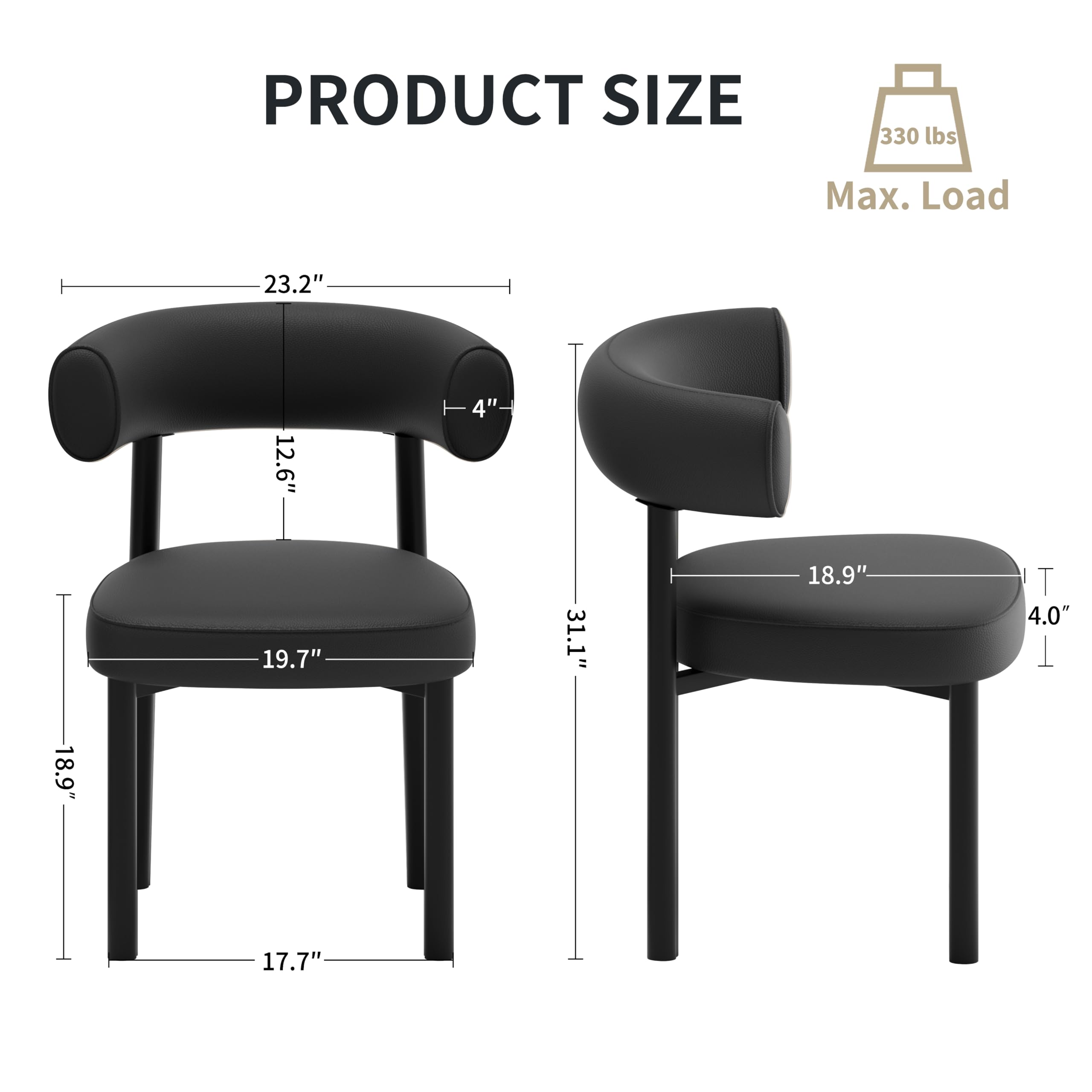 Mid-Century Dining Chairs Set of 4