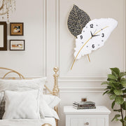 Large Modern Feather Wall Clock