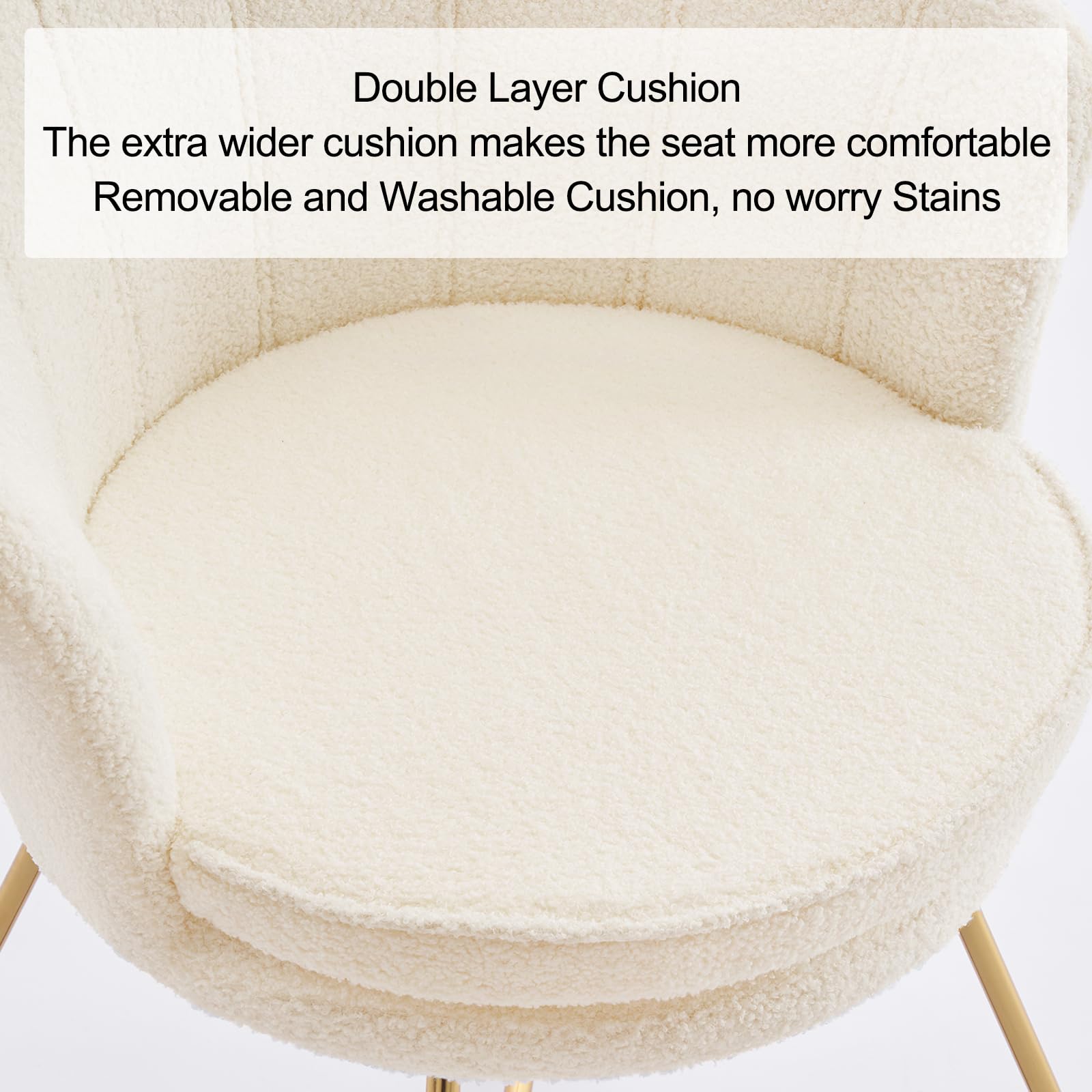 Shell Accent Chair with Gold Legs
