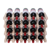 Pine Wood Wine Rack Countertop Storage