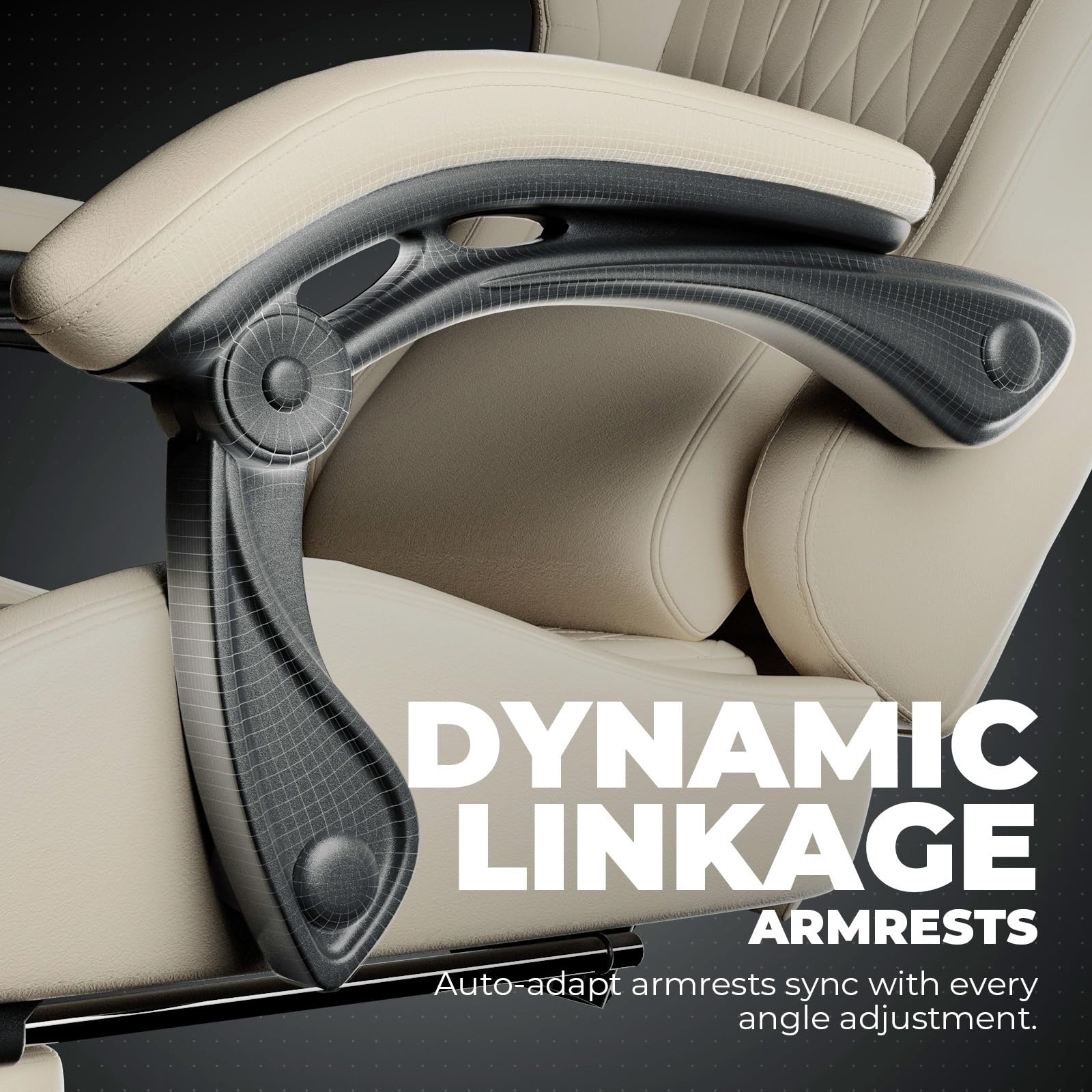 Music Gaming Chair with Built-in Speakers and Bluetooth