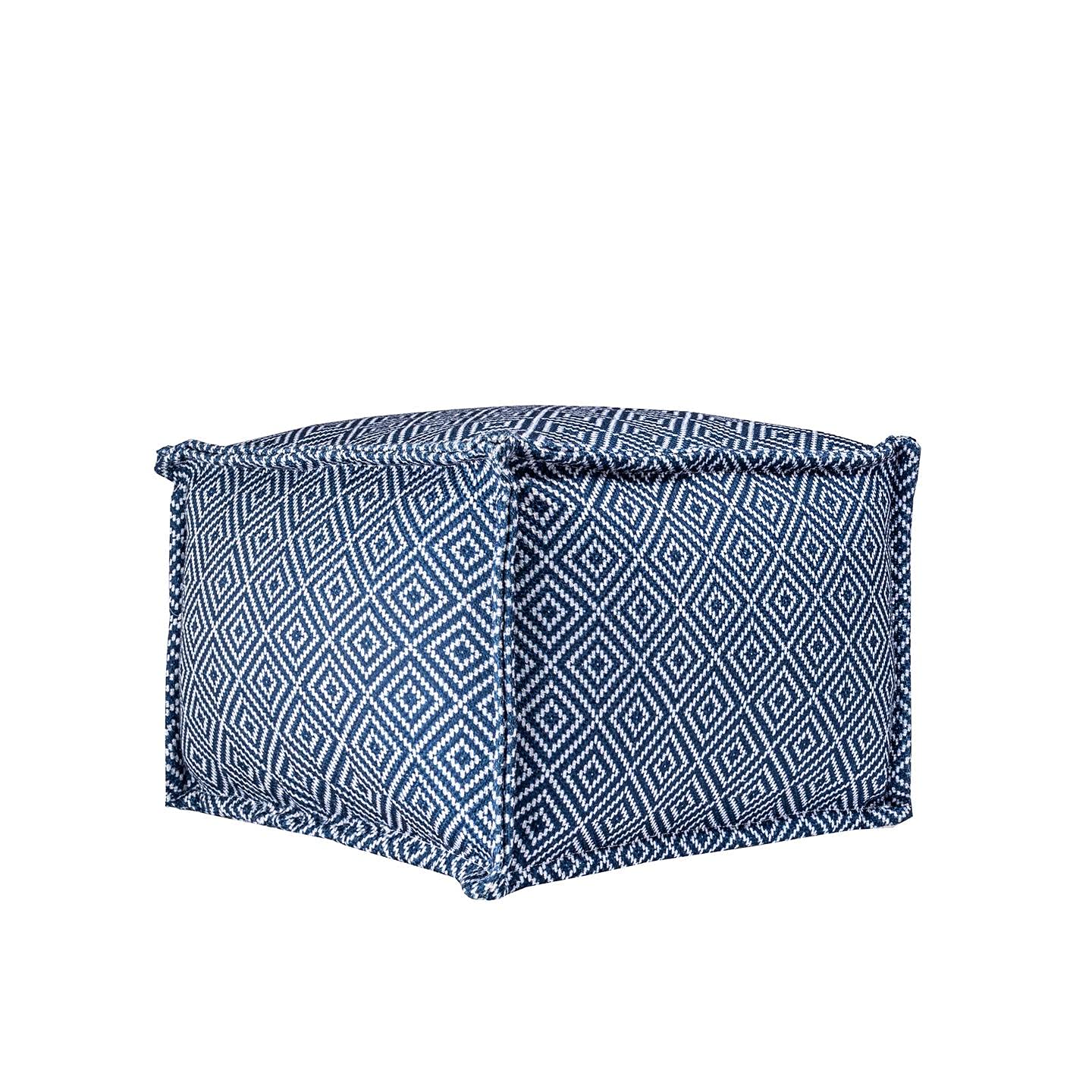Amalfi Aztec Print Indoor/Outdoor Ottoman Pouf