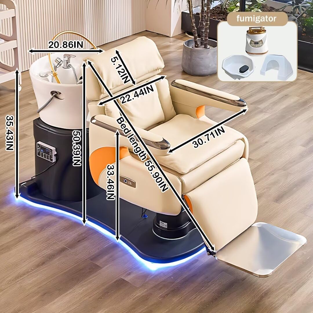 Shampoo Chair with Massage and Fumigation