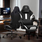 Ergonomic Gaming Chair with Footrest