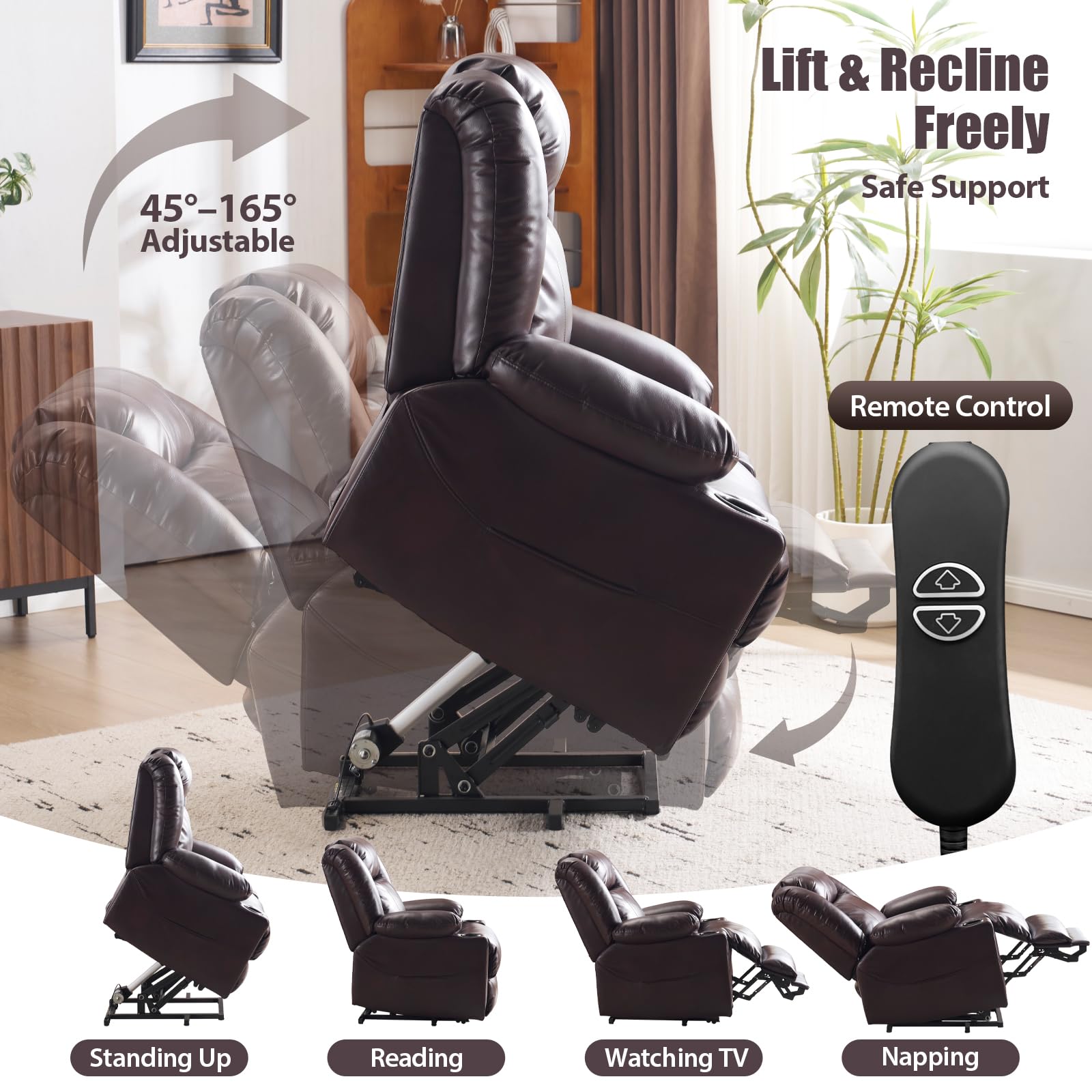 Power Lift Recliner Chair with Heat and Massage